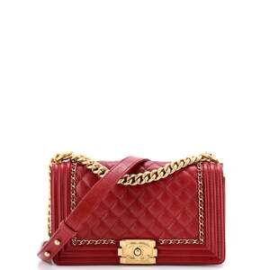Chanel Jacket Boy Flap Bag Quilted Aged #223603C47B
